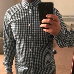 Banana Republic blue/navy collard button down